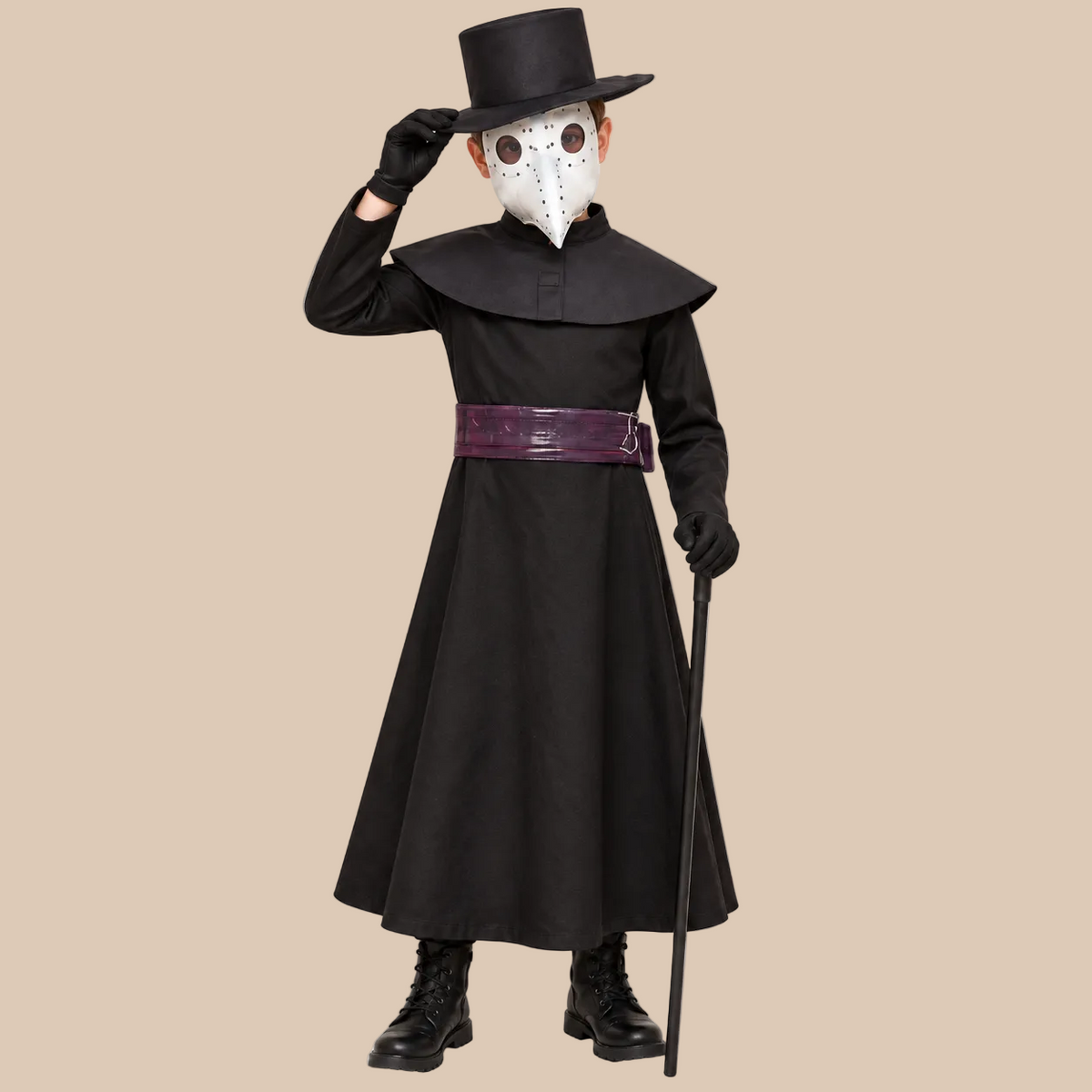 Kids’ Black Plague Doctor Halloween Costume