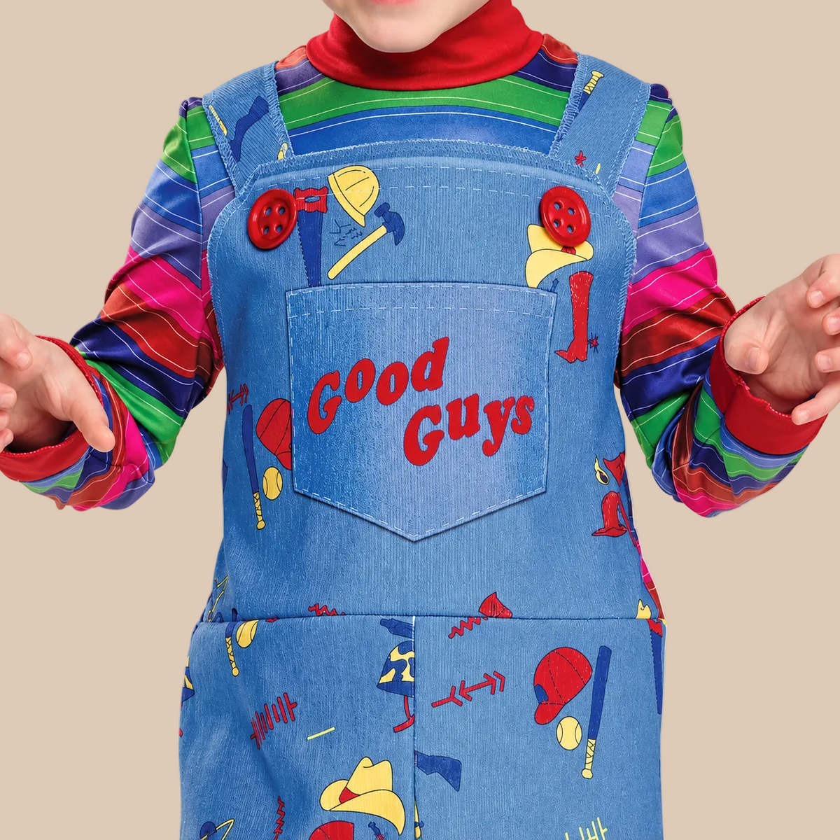 Kids’ Blue Horror Doll Halloween Costume