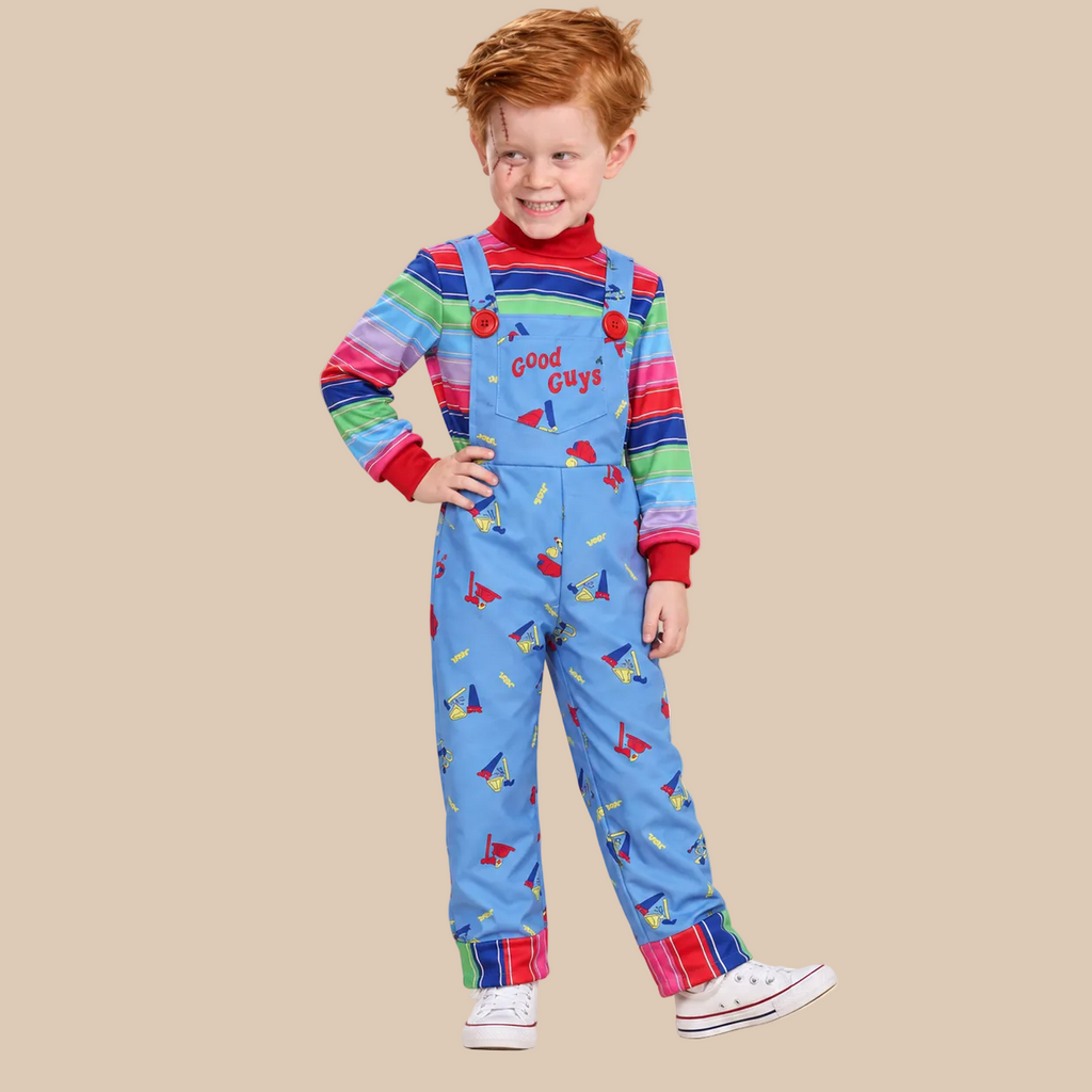 Kids’ Blue Horror Doll Halloween Costume