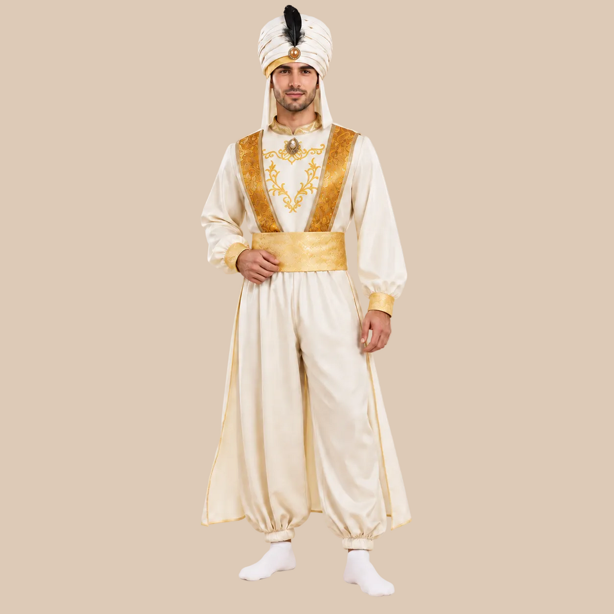 Men’s Gold Arabian Prince Halloween Costume