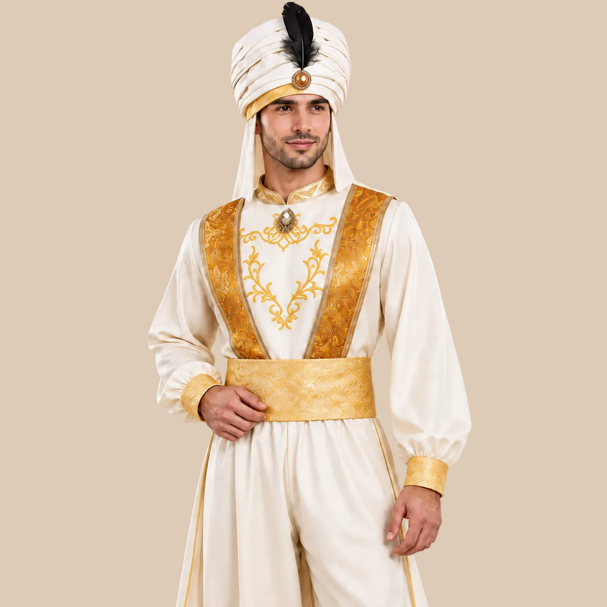 Men’s Gold Arabian Prince Halloween Costume
