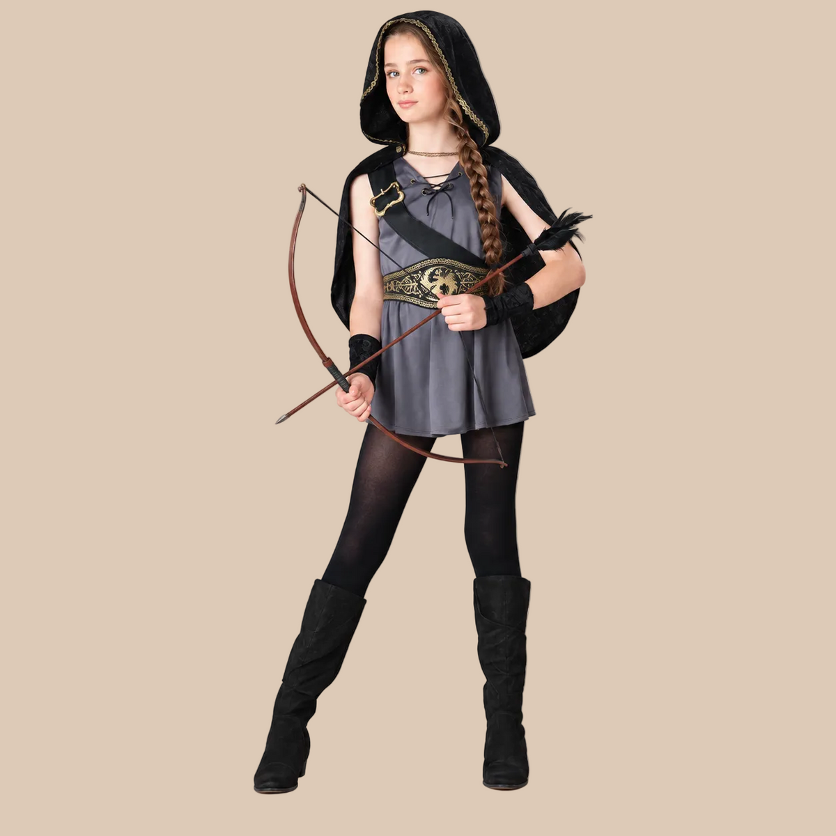 Kids’ Hooded Archer Halloween Costume