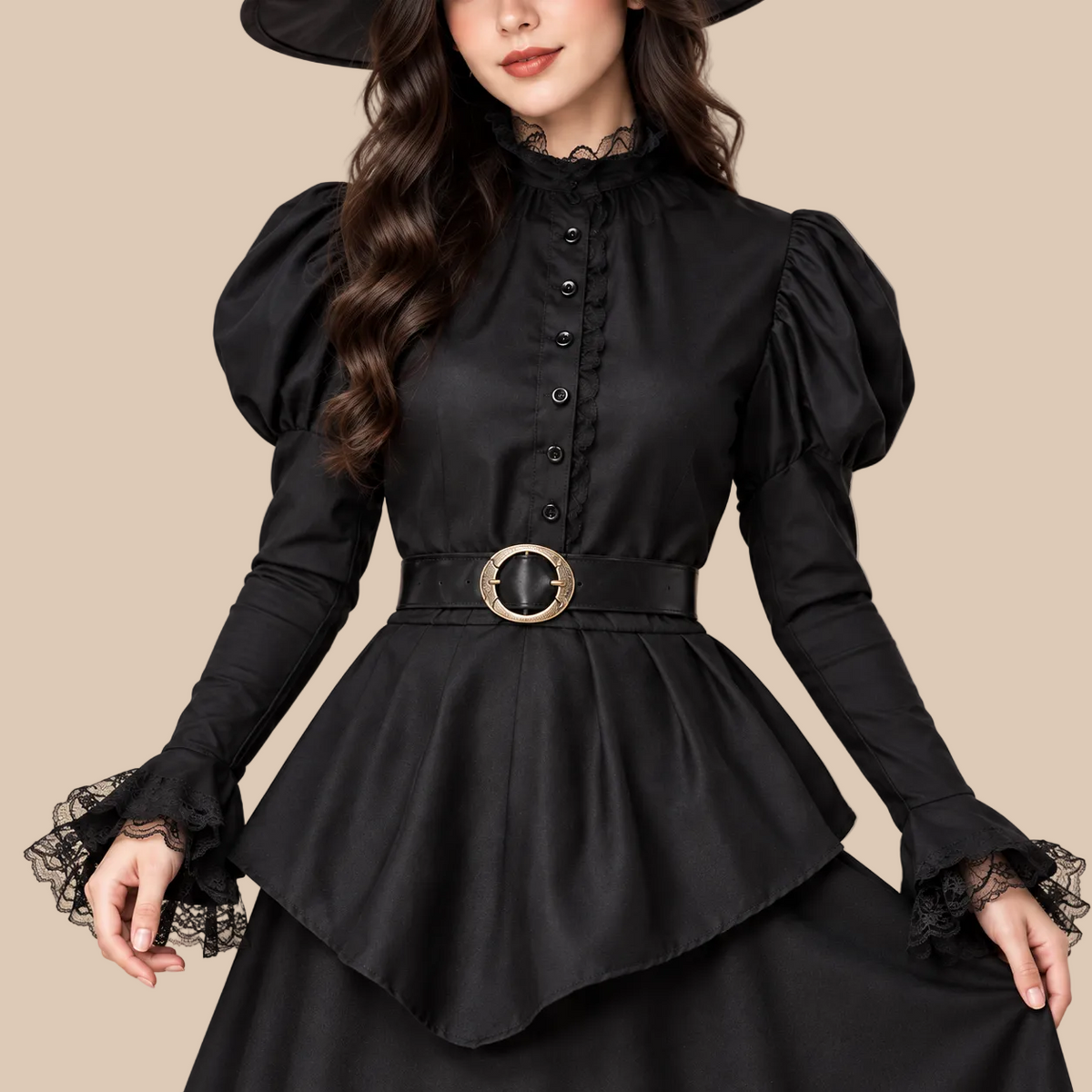 Women’s Classic Black Witch Costume Set