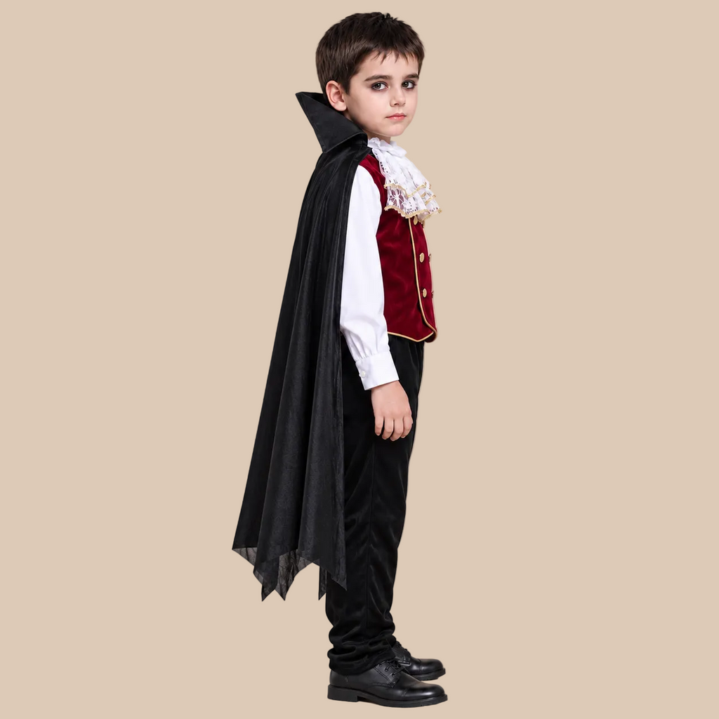 Kids’ Red & Black Vampire Halloween Costume