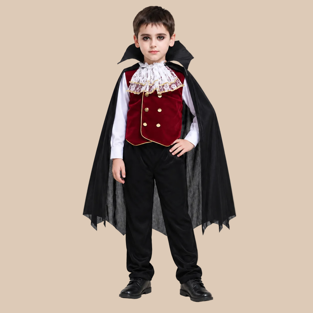 Kids’ Red & Black Vampire Halloween Costume