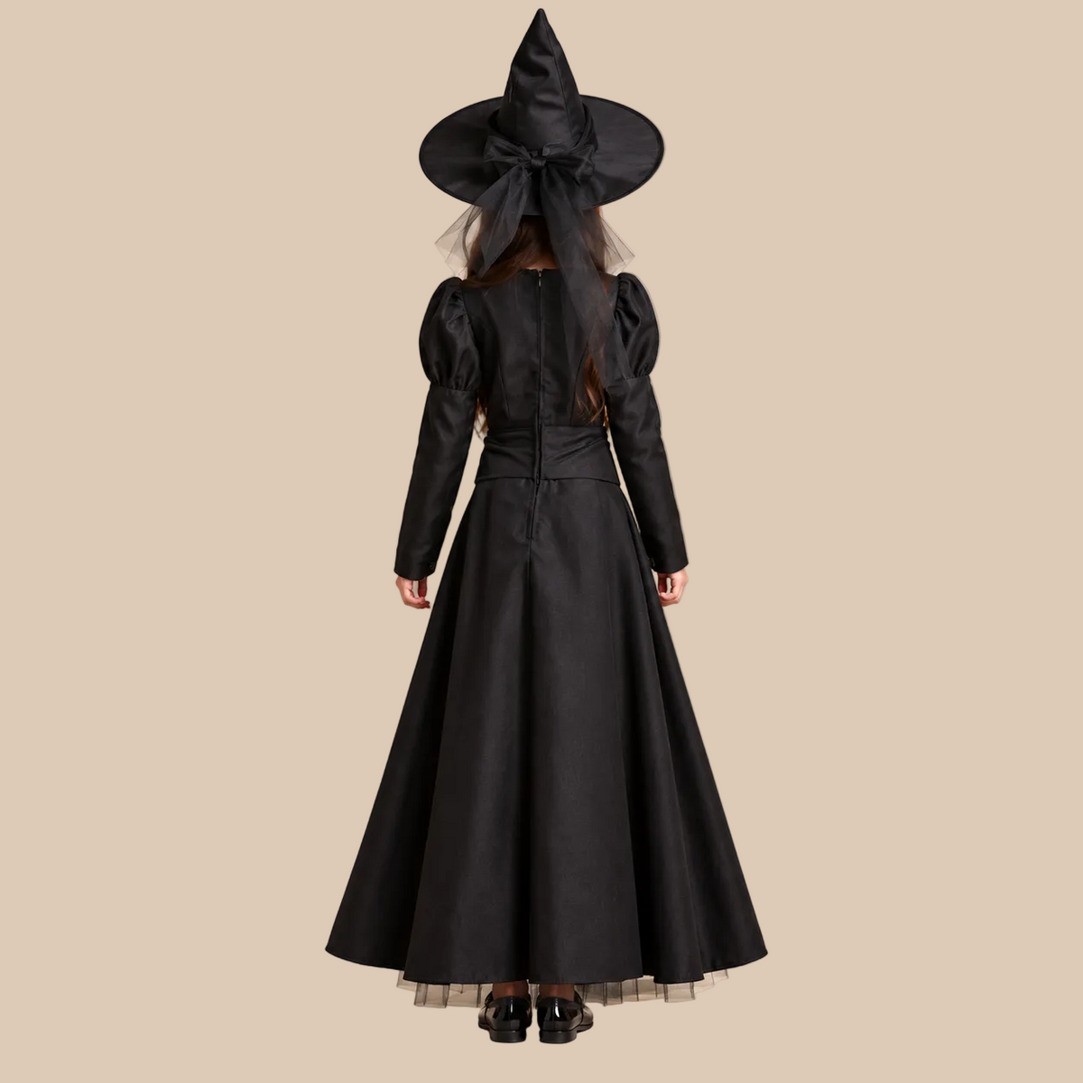 Kids’ Black Witch Halloween Costume Dress