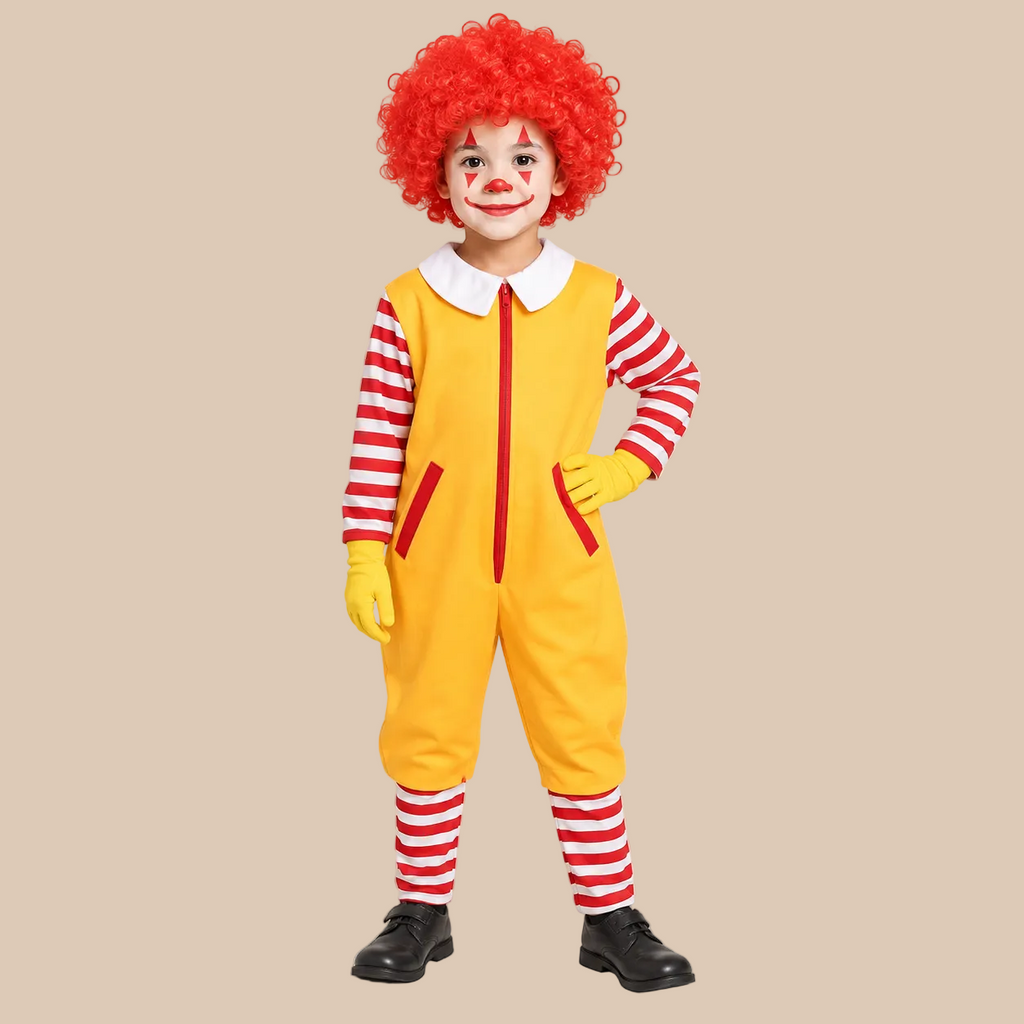Kids’ Yellow Circus Clown Halloween Costume