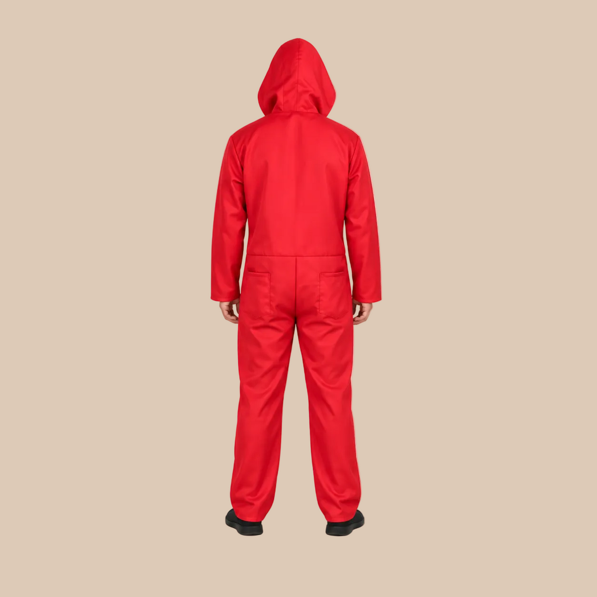 Adult Red Hooded Heist Halloween Costume