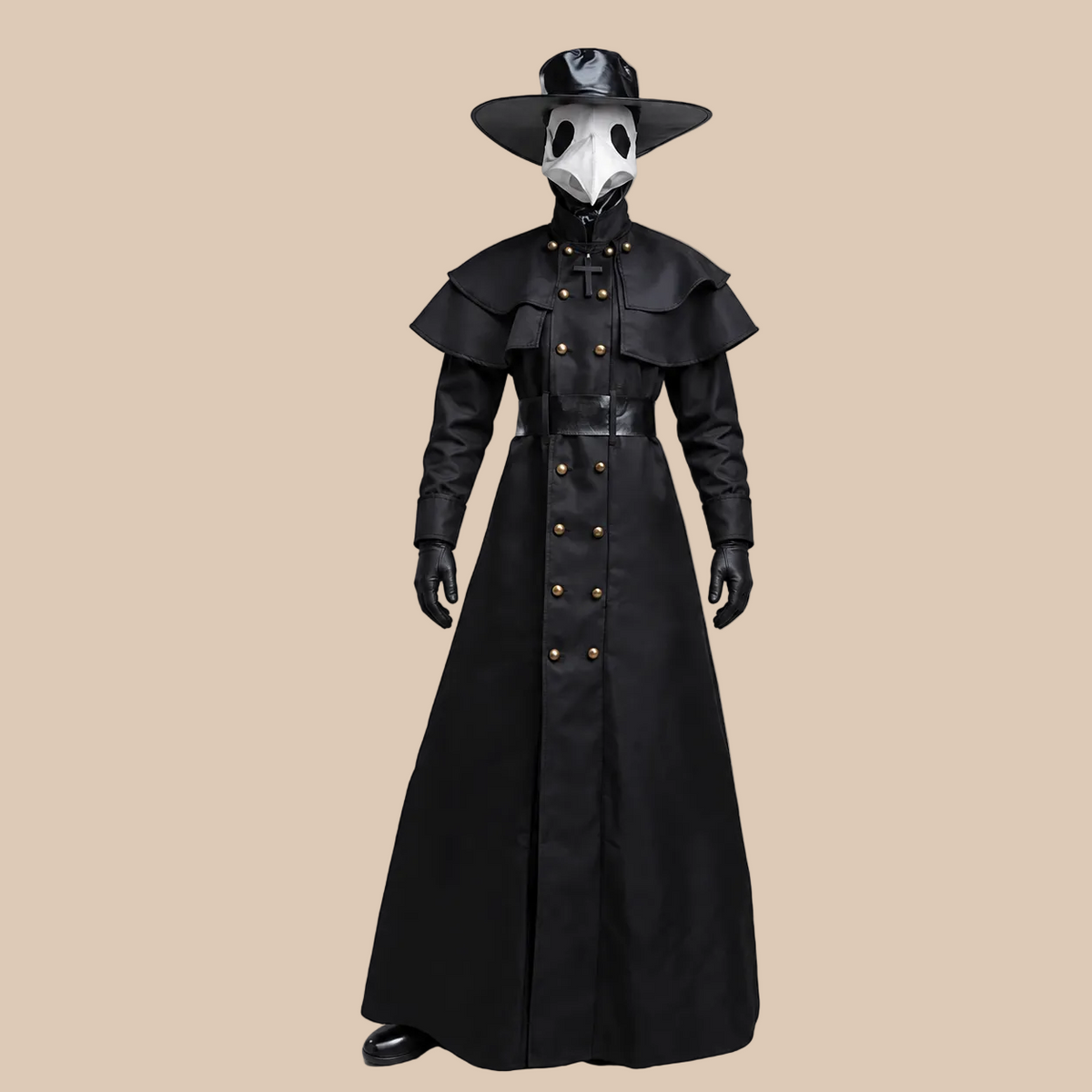 Men's Black Plague Doctor Halloween Costume